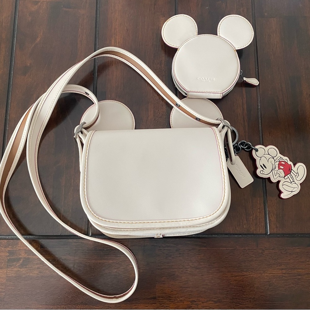 Coach x Disney Patricia Saddle Bag Mickey Ears Wallet